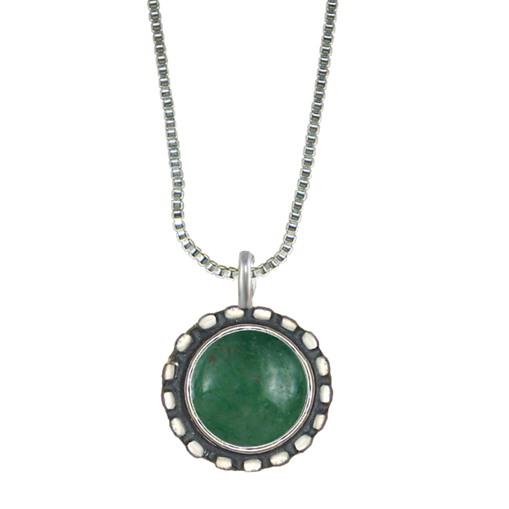 Sterling Silver Little Jade Pendant Necklace